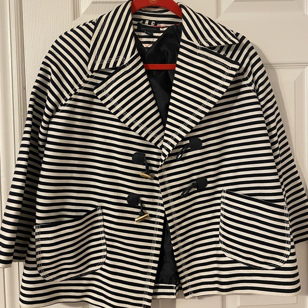 Navy and white Tommy Hilfiger jacket size small
